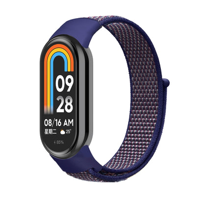 For Xiaomi Mi Band 8 Loop Nylon Replacement Watch Band(Indigo Blue) -  by PMC Jewellery | Online Shopping South Africa | PMC Jewellery