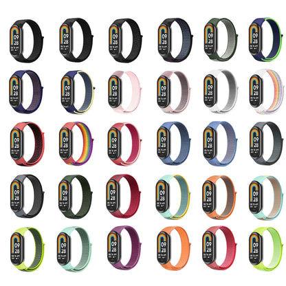 For Xiaomi Mi Band 8 Loop Nylon Replacement Watch Band(Lime Green) -  by PMC Jewellery | Online Shopping South Africa | PMC Jewellery