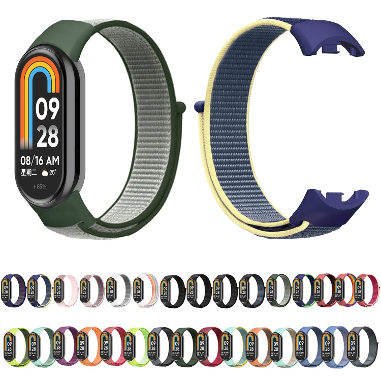 For Xiaomi Mi Band 8 Loop Nylon Replacement Watch Band(Seashell Color) -  by PMC Jewellery | Online Shopping South Africa | PMC Jewellery