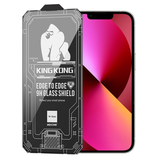 For iPhone 13 WK WTP-066 King Kong Vacha 9D Curved HD Tempered Glass Film(Black) - iPhone 13 Tempered Glass by WK | Online Shopping South Africa | PMC Jewellery