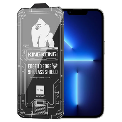 For iPhone 13 Pro WK WTP-066 King Kong Vacha 9D Curved HD Tempered Glass Film(Black) - iPhone 13 Pro Tempered Glass by WK | Online Shopping South Africa | PMC Jewellery