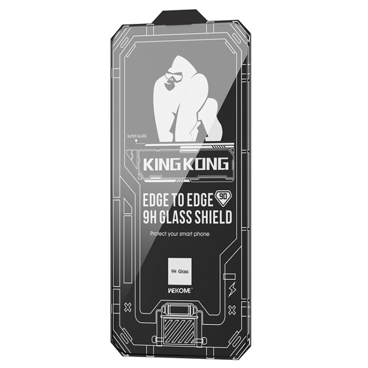 For iPhone 12 Pro WK WTP-066 King Kong Vacha 9D Curved HD Tempered Glass Film(Black) - iPhone 12 / 12 Pro Tempered Glass by WK | Online Shopping South Africa | PMC TechLife | Buy Now Pay Later Mobicred