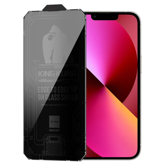For iPhone 13 WK WTP-067 King Kong Vacha 9D Curved Privacy Tempered Glass Film(Black) - iPhone 13 Tempered Glass by WK | Online Shopping South Africa | PMC Jewellery