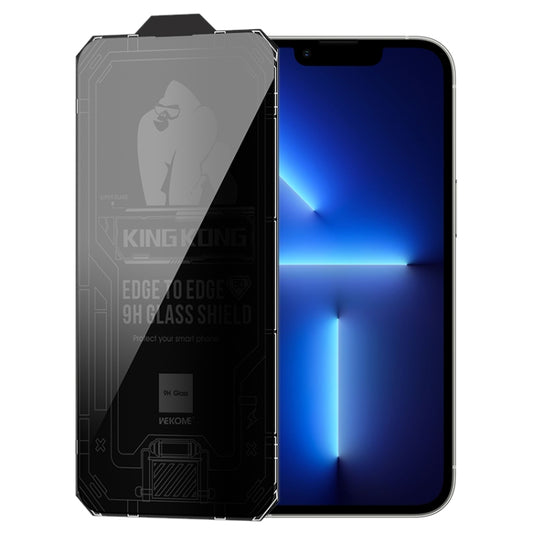 For iPhone 13 Pro WK WTP-067 King Kong Vacha 9D Curved Privacy Tempered Glass Film(Black) - iPhone 13 Pro Tempered Glass by WK | Online Shopping South Africa | PMC Jewellery