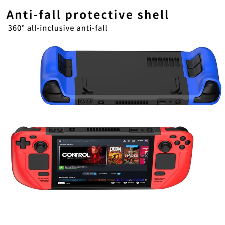 GKK For Steam Deck Color Contrast Anti-fall Game Console Case(Red) - Cover Case by GKK | Online Shopping South Africa | PMC TechLife | Buy Now Pay Later Mobicred