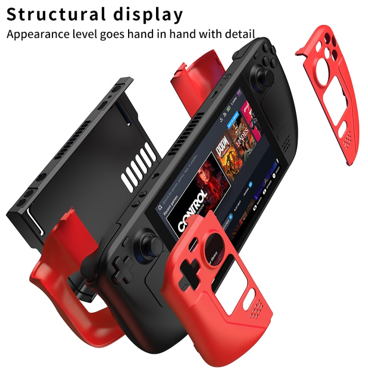 GKK For Steam Deck Color Contrast Anti-fall Game Console Case(Black) - Cover Case by GKK | Online Shopping South Africa | PMC TechLife | Buy Now Pay Later Mobicred