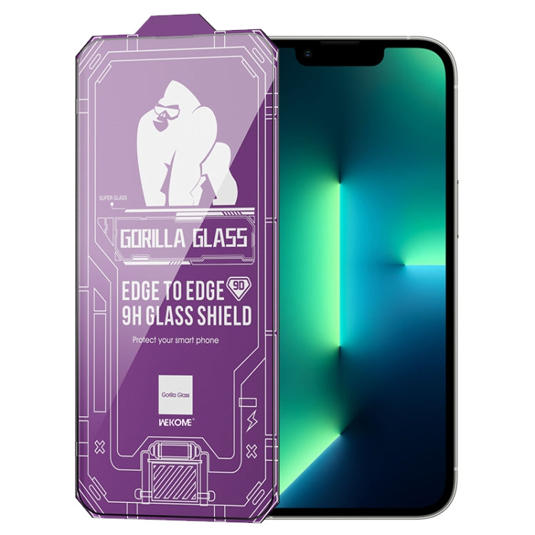 For iPhone 13 Pro Max WK WTP-068 King Kong Vacha Corning 9D Curved HD Tempered Glass Film(Black) - free shipping - PMC TechLife - Order now!