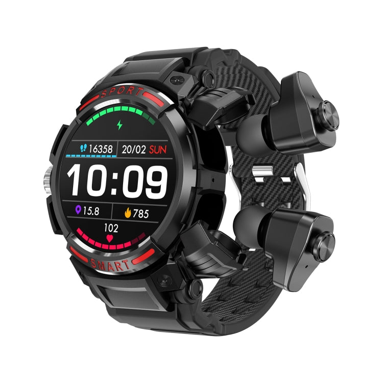OVISEN GT100 1.39 inch TFT Screen 2 in 1 Bluetooth Headset Smart Watch, Support Blood Oxygen Monitoring/Bluetooth Music(Black) -  by PMC TechLife | Online Shopping South Africa | PMC TechLife