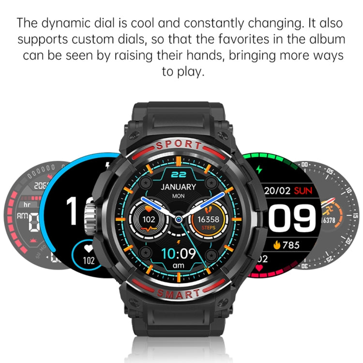 OVISEN GT100 1.39 inch TFT Screen 2 in 1 Bluetooth Headset Smart Watch, Support Blood Oxygen Monitoring/Bluetooth Music(Black) -  by PMC TechLife | Online Shopping South Africa | PMC TechLife