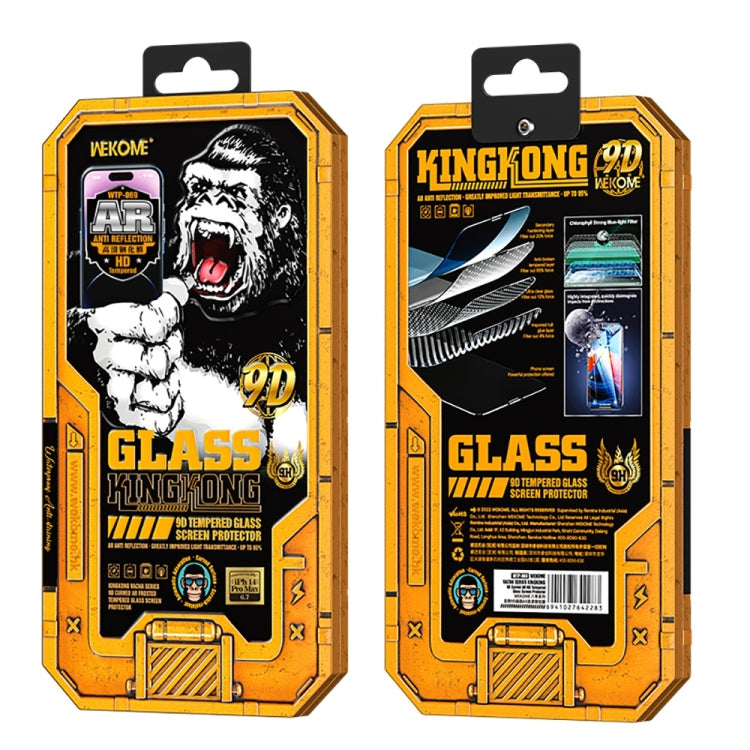 For iPhone 12 Pro WK WTP-069 King Kong Vacha 9D Curved AR HD Tempered Glass Film(Black) - iPhone 12 / 12 Pro Tempered Glass by WK | Online Shopping South Africa | PMC TechLife | Buy Now Pay Later Mobicred