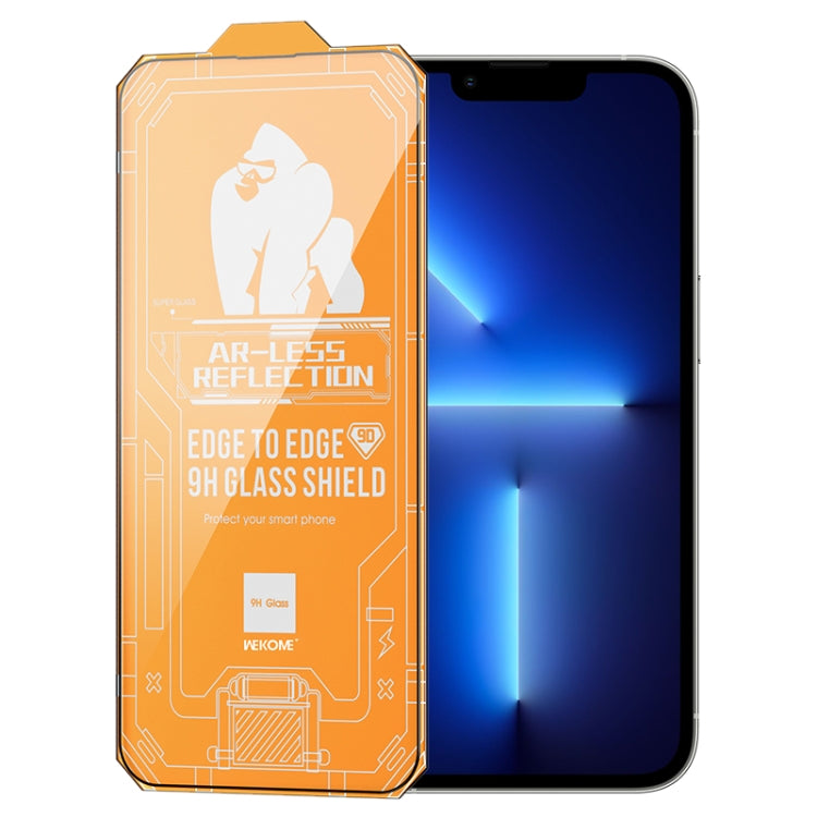 For iPhone 13 Pro WK WTP-070 King Kong Vacha 9D Curved AR Frosted Tempered Glass Film(Black) - iPhone 13 Pro Tempered Glass by WK | Online Shopping South Africa | PMC TechLife | Buy Now Pay Later Mobicred
