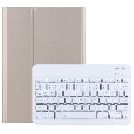 For Lenovo Tab M10 3rd Gen TB-328XU Bluetooth Keyboard Leather Tablet Case(Gold) - Lenovo Keyboard by PMC Jewellery | Online Shopping South Africa | PMC Jewellery