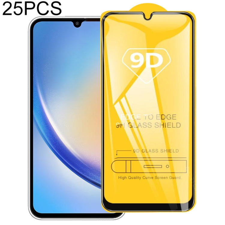 For Samsung Galaxy A34 5G 25pcs 9D Full Glue Full Screen Tempered Glass Film - free shipping - PMC TechLife - Order now!