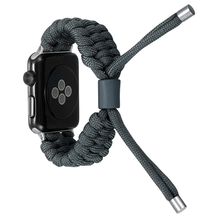 Stretch Plain Silicone Bean Watch Band For Apple Watch Ultra 49mm(Dark Grey) - Watch Bands by PMC Jewellery | Online Shopping South Africa | PMC Jewellery