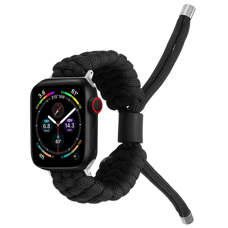 Stretch Plain Silicone Bean Watch Band For Apple Watch 8 41mm(Black) -  by PMC TechLife | Online Shopping South Africa | PMC TechLife