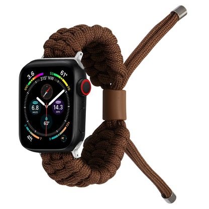 Stretch Plain Silicone Bean Watch Band For Apple Watch 8 41mm(Coffee Brown) - Watch Bands by PMC Jewellery | Online Shopping South Africa | PMC Jewellery