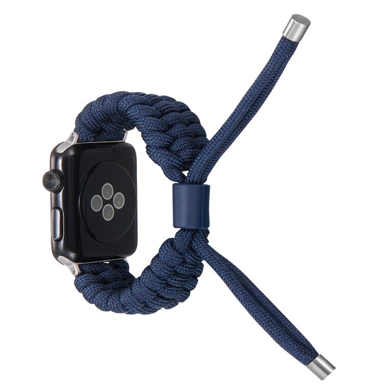 Stretch Plain Silicone Bean Watch Band For Apple Watch 7 45mm(Navy Blue) -  by PMC Jewellery | Online Shopping South Africa | PMC Jewellery