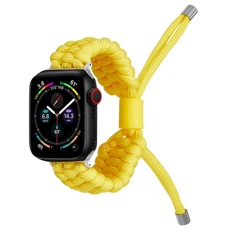 Stretch Plain Silicone Bean Watch Band For Apple Watch 7 45mm(Yellow) -  by PMC Jewellery | Online Shopping South Africa | PMC Jewellery