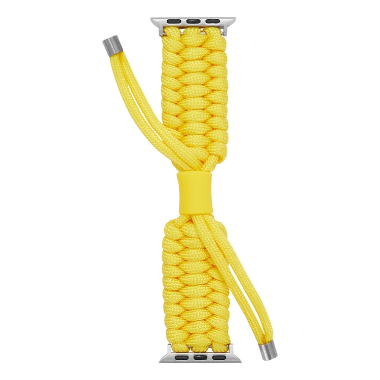 Stretch Plain Silicone Bean Watch Band For Apple Watch 7 45mm(Yellow) -  by PMC Jewellery | Online Shopping South Africa | PMC Jewellery