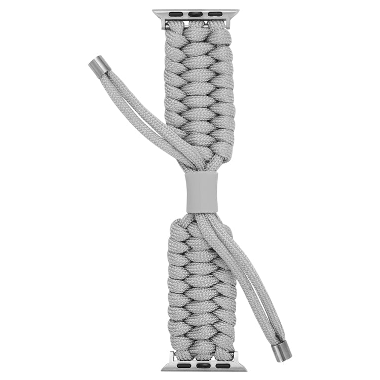 Stretch Plain Silicone Bean Watch Band For Apple Watch SE 44mm(Grey White) -  by PMC TechLife | Online Shopping South Africa | PMC TechLife