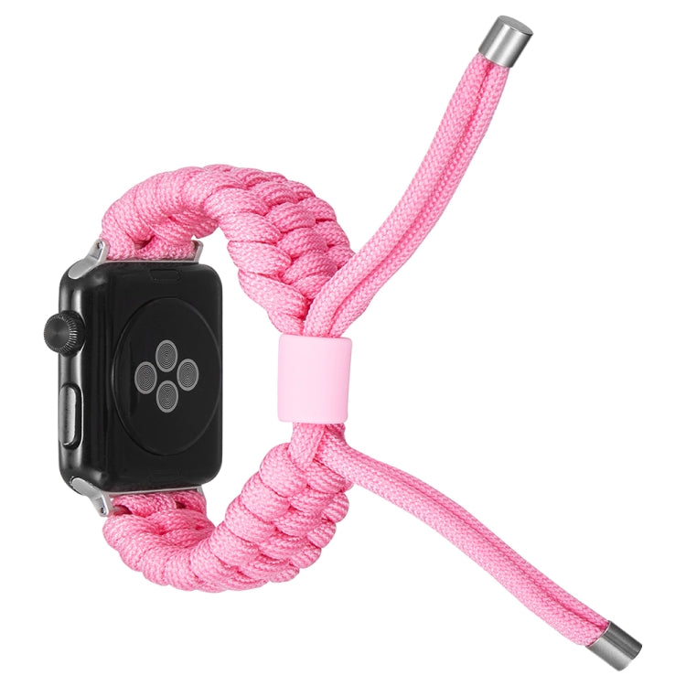 Stretch Plain Silicone Bean Watch Band For Apple Watch 5 44mm(Light Pink) -  by PMC Jewellery | Online Shopping South Africa | PMC Jewellery