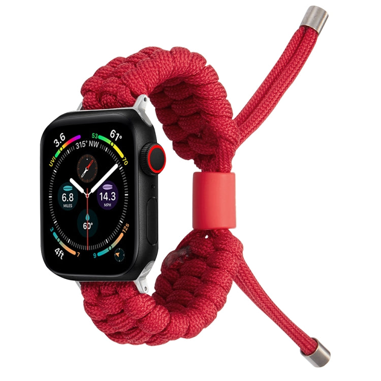 Stretch Plain Silicone Bean Watch Band For Apple Watch 4 40mm(Red) -  by PMC Jewellery | Online Shopping South Africa | PMC Jewellery