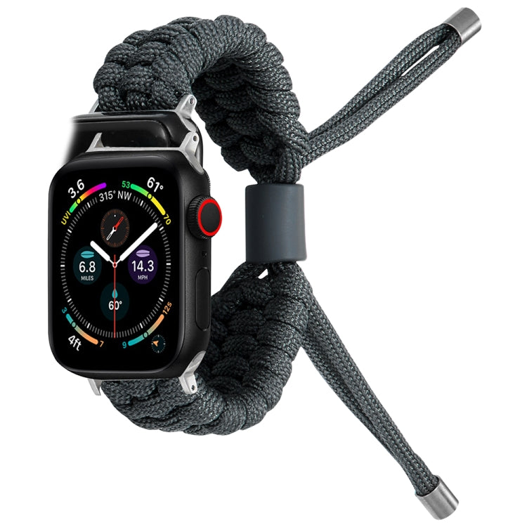 Stretch Plain Silicone Bean Watch Band For Apple Watch 4 44mm(Dark Grey) -  by PMC TechLife | Online Shopping South Africa | PMC TechLife