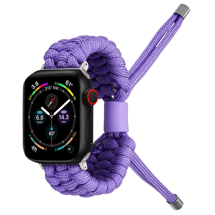 Stretch Plain Silicone Bean Watch Band For Apple Watch 3 38mm(Light Purple) -  by PMC TechLife | Online Shopping South Africa | PMC TechLife
