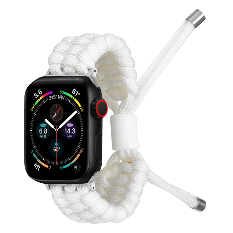 Stretch Plain Silicone Bean Watch Band For Apple Watch 3 42mm(White) -  by PMC TechLife | Online Shopping South Africa | PMC TechLife