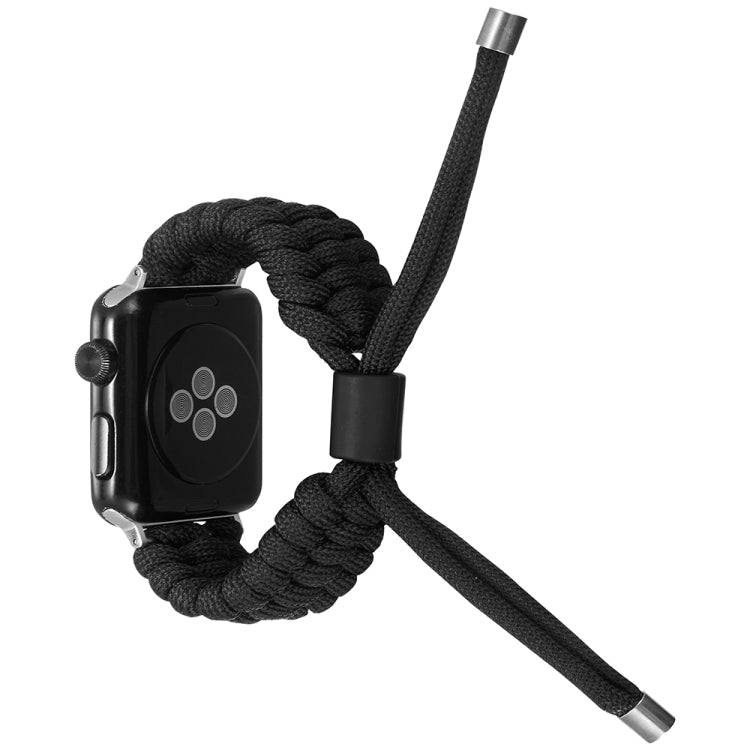 Stretch Plain Silicone Bean Watch Band For Apple Watch 2 42 mm(Black) -  by PMC TechLife | Online Shopping South Africa | PMC TechLife