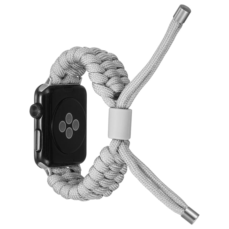 Stretch Plain Silicone Bean Watch Band For Apple Watch 2 42 mm(Grey White) -  by PMC TechLife | Online Shopping South Africa | PMC TechLife