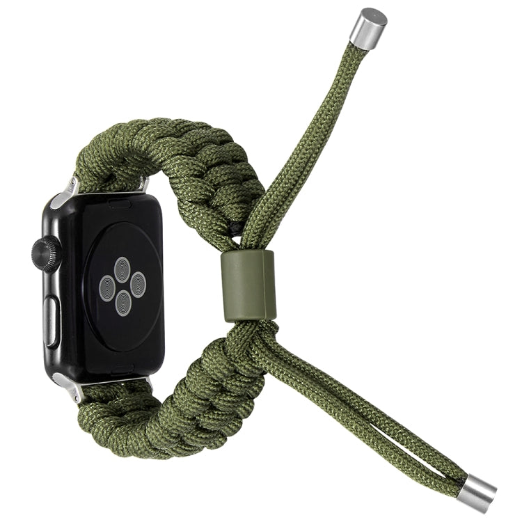 Stretch Plain Silicone Bean Watch Band For Apple Watch 2 42 mm(Army Green) -  by PMC TechLife | Online Shopping South Africa | PMC TechLife