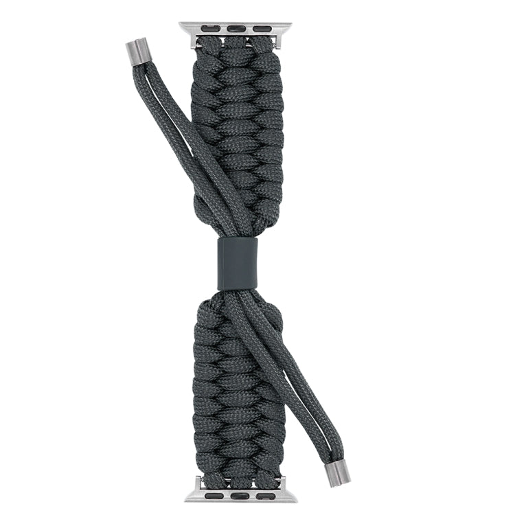 Stretch Plain Silicone Bean Watch Band For Apple Watch 42mm(Dark Grey) -  by PMC TechLife | Online Shopping South Africa | PMC TechLife