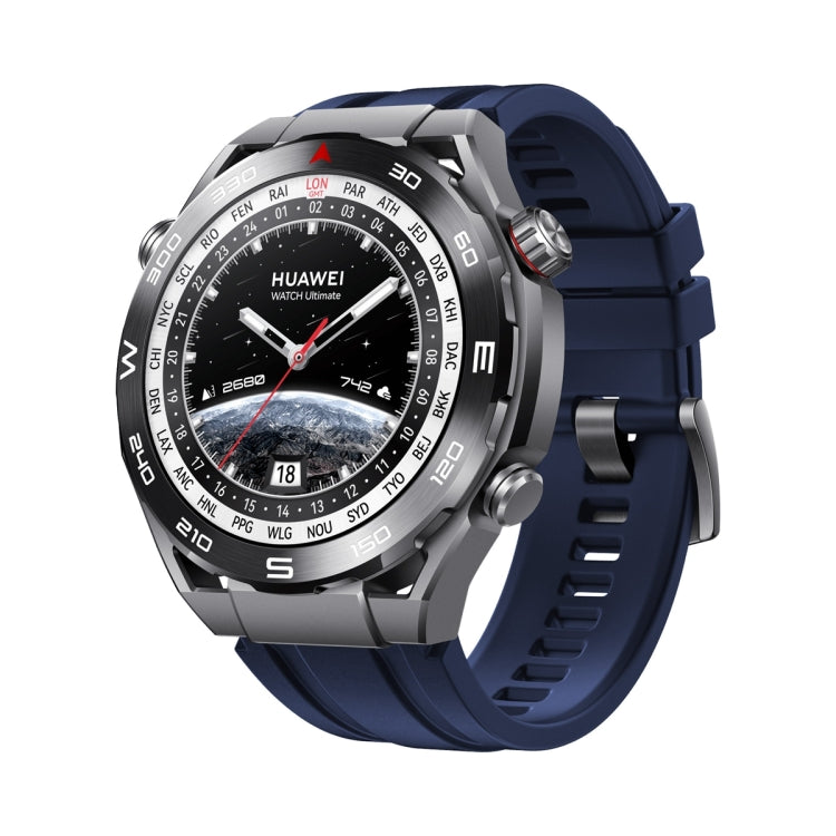 3pcs Longer Style For Huawei Watch Ultimate Silicone Replacement Watch Band(Midnight Blue) -  by PMC TechLife | Online Shopping South Africa | PMC TechLife