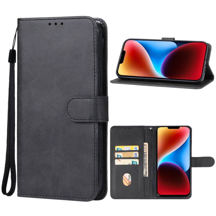 For iPhone 15 Leather Phone Case(Black) - iPhone 15 Cases by PMC Jewellery | Online Shopping South Africa | PMC Jewellery