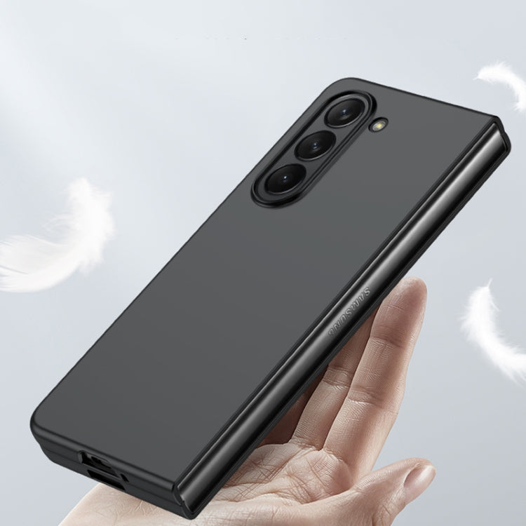 For Samsung Galaxy Z Fold5 Fuel Injection PC Skin Feel Phone Case(Flaming Orange) - free shipping - PMC TechLife - Order now!