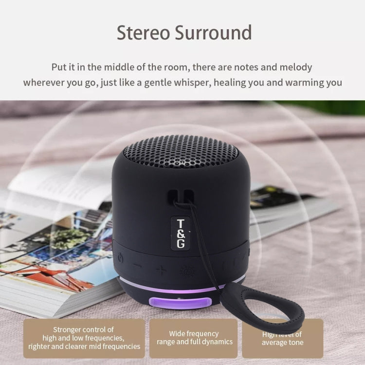 T&G TG294 TWS LED Mini Portable Wireless Stereo Sound Outdoor Speaker(Dark Green) - Mini Speaker by T&G | Online Shopping South Africa | PMC TechLife