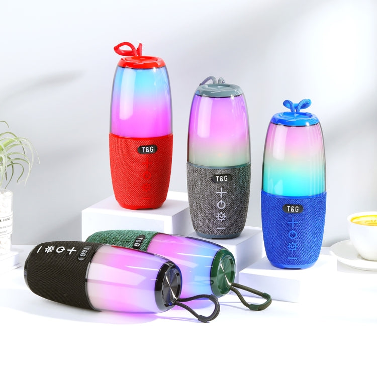 T&G TG644 5W High Power RGB Light Portable Bluetooth Speaker(Red) - Waterproof Speaker by T&G | Online Shopping South Africa | PMC TechLife