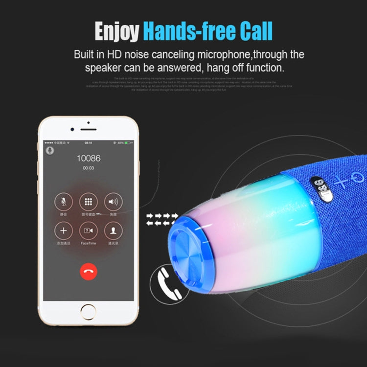 T&G TG644 5W High Power RGB Light Portable Bluetooth Speaker(Black) - free shipping - PMC TechLife - Order now!