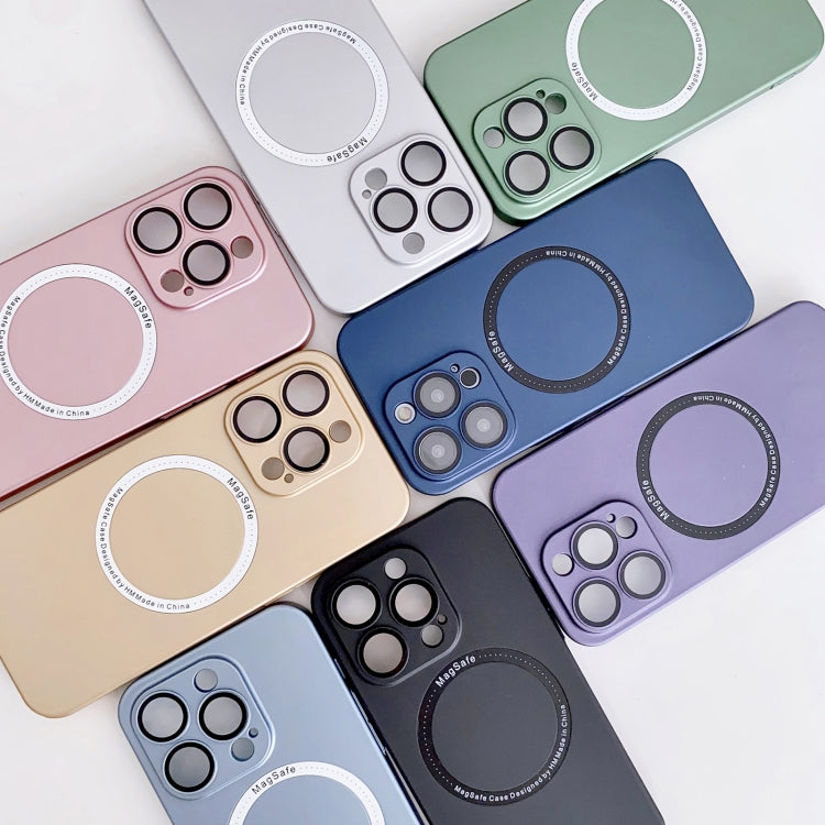 For iPhone 14 Plus Magsafe Magnetic PC Shockproof Phone Case With Camera Lens(Blue) - free shipping - PMC TechLife - Order now!