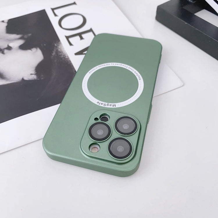For iPhone 13 Pro Max Magsafe Magnetic PC Shockproof Phone Case With Camera Lens(Rose Gold) - free shipping - PMC TechLife - Order now!