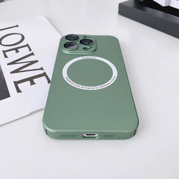 For iPhone 14 Pro Magsafe Magnetic PC Shockproof Phone Case With Camera Lens(Blue) - free shipping - PMC TechLife - Order now!