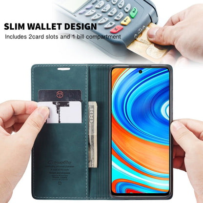 For Xiaomi Redmi Note 9 Pro/Note 9 Pro Max/Note 9s CaseMe 013 Multifunctional Horizontal Flip Leather Case, with Card Slot & Holder & Wallet(Blue) - Xiaomi Cases by CaseMe | Online Shopping South Africa | PMC Jewellery