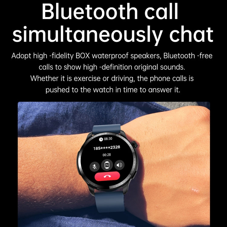 T52 1.39 inch IP67 Waterproof Silicone Band Smart Watch Supports Bluetooth Call / Blood Oxygen / Body Temperature Monitoring(Blue) -  by PMC TechLife | Online Shopping South Africa | PMC TechLife
