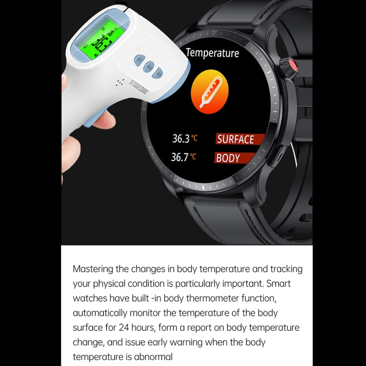 T52 1.39 inch IP67 Waterproof Silicone Band Smart Watch Supports Bluetooth Call / Blood Oxygen / Body Temperature Monitoring(Black) -  by PMC Jewellery | Online Shopping South Africa | PMC Jewellery