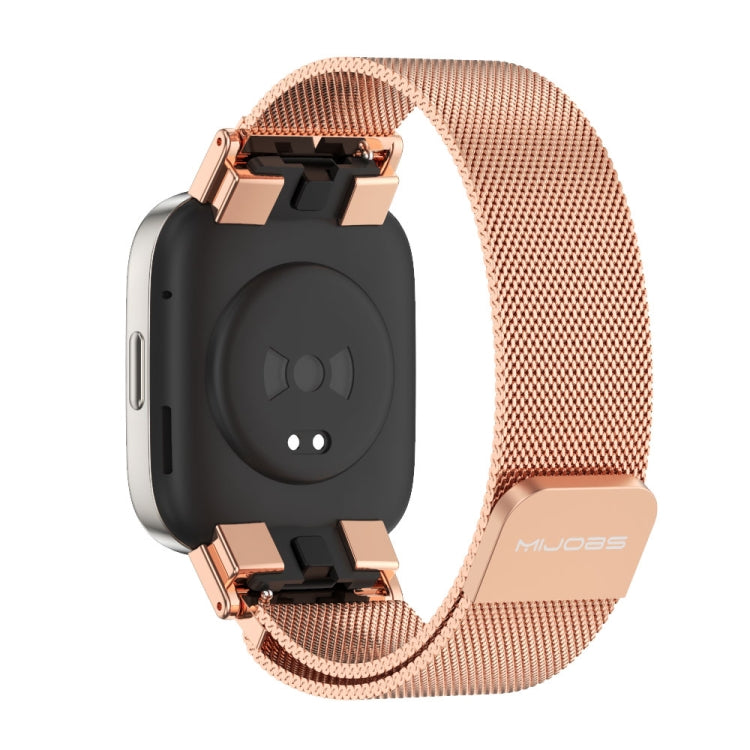For Redmi Watch 3 Mijobs Milan Magnetic Metal Watch Band(Rose Gold) -  by MIJOBS | Online Shopping South Africa | PMC Jewellery