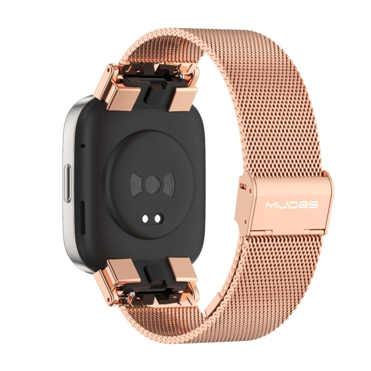 For Redmi Watch 3 Mijobs Milan Buckle Metal Watch Band(Rose Gold) -  by MIJOBS | Online Shopping South Africa | PMC Jewellery