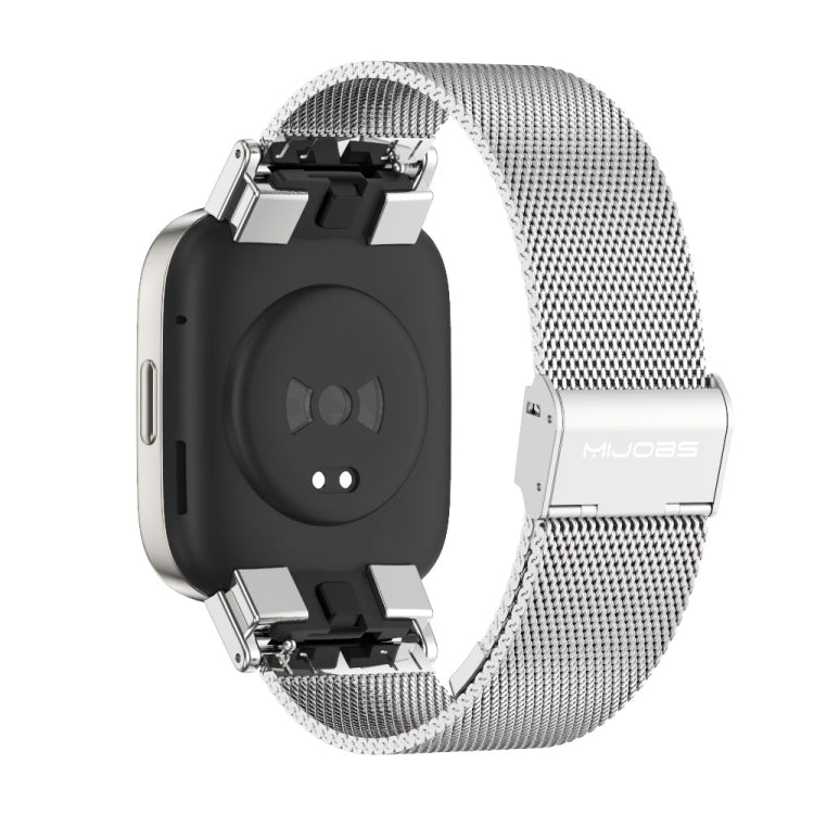 For Redmi Watch 3 Mijobs Milan Buckle Metal Watch Band(Silver) -  by MIJOBS | Online Shopping South Africa | PMC Jewellery