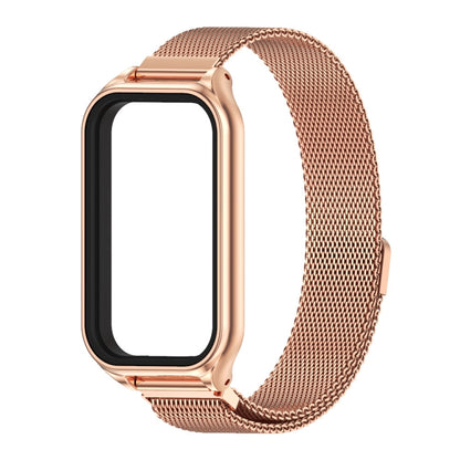 For Redmi Band 2 Mijobs Metal Shell + Milan Magnetic Metal Watch Band(Rose Gold) -  by MIJOBS | Online Shopping South Africa | PMC Jewellery