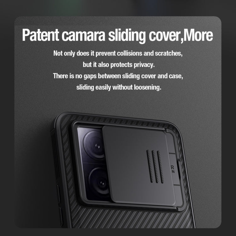 For Xiaomi Redmi K60 Ultra NILLKIN CamShield Pro PC Phone Case(Black) - Xiaomi Cases by NILLKIN | Online Shopping South Africa | PMC TechLife | Buy Now Pay Later Mobicred